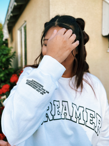 Letter Print Dreamer Sweatshirt - SAZU