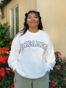 Letter Print Dreamer Sweatshirt - SAZU